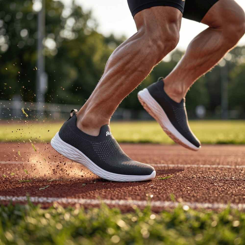 Gray Lightweight Walking Shoes সকাল-বিকাল হাঁটা – ডক্টর ইনসোল জুতা – - Image 2