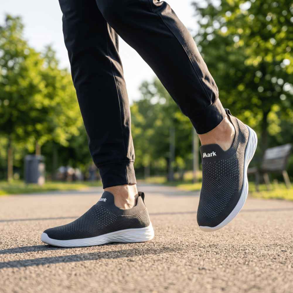 Gray Lightweight Walking Shoes সকাল-বিকাল হাঁটা – ডক্টর ইনসোল জুতা –